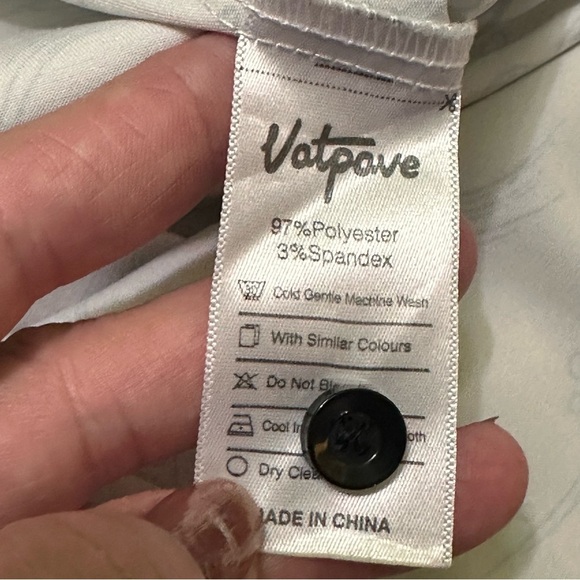 Vatpave White Tiger Print Shirt size XL - Picture 6 of 9